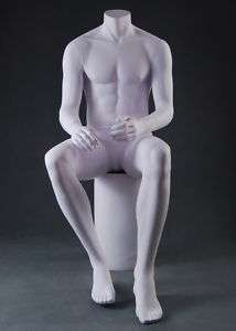 NEW SITTING HEADLESS MALE MANNEQUIN 383139(PZM3  
