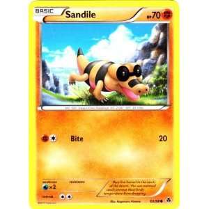  Pokemon   Sandile (60)   Emerging Powers   Reverse 