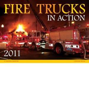  Fire Trucks in Action 2011 Deluxe Wall Calendar Office 