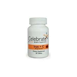  Celebrate   Iron+C 60mg Chewable (30 Tablets) Health 