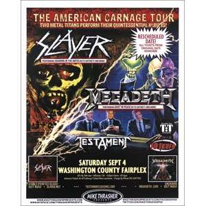  Slayer   Posters   Limited Concert Promo