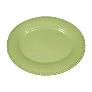 Skyros Designs Isabella Oval Platter   Jade Green  Kitchen 