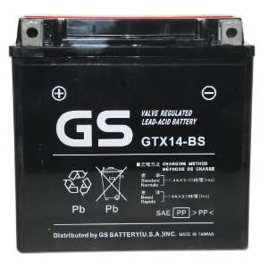  GS Battery FS #GTX14 BS Premium AGM Battery Automotive