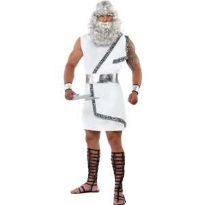  Lets Party By Smiffys Zeus Adult Costume / White   Size 