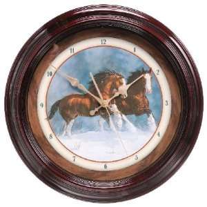  Gift Corral Clock Clydesdales