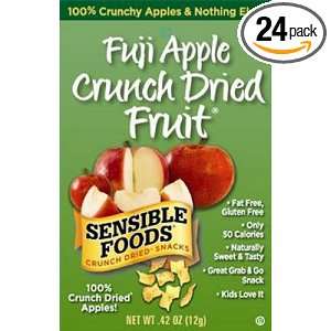 Sensible Foods Fuji Apple Crunch Dried Fruit Snacks, Lunch box size, 0 