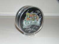 Everett Silvertips Signed Hockey Puck  