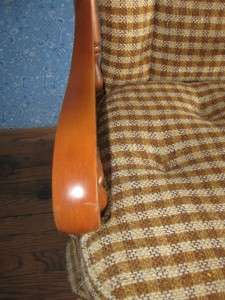 Tell City Hard Rock Maple Upholstered Swivel Living Room Chair Andover 