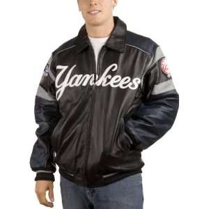  New York Yankees Pig Napa Elite Leather Varsity Jacket 