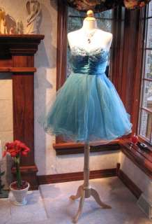 Clarisse 9031 Turquoise Baby Doll Cocktail Dress 2  