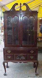 Henry Miller Solid Mahogany Ball & Claw China Cabinet  