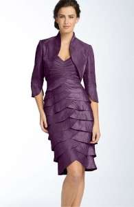   Purple Mother of Bride Shutter Pleat Dress Bolero Jacket 20W 20  
