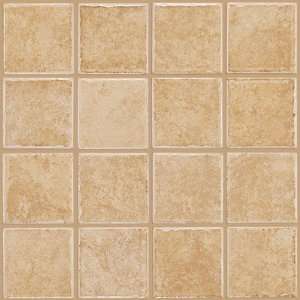  Colonnade 3 x 3 Ceramic Floor Tile in Gold