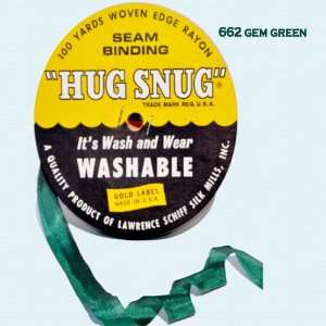   Binding Hug Snug Ribbon Color Gem Green #662 Arts, Crafts & Sewing