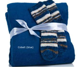 Concierge Collection So Soft & Cozy Throw and Sock Set  