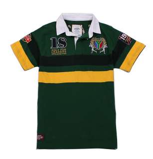 KEVINGSTON VINTAGE SOUTH AFRICA NO.18 RUGBY POLO JERSEY MULTIPLE SIZE 