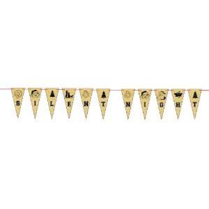  Christmas Xmas Mini Bunting Kit Spelling Out SILENT NIGHT 