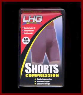 Compression shorts in deep black by LHG. Lightweight, quality 
