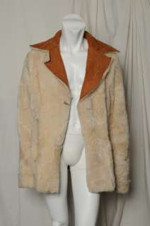 DSQUARED2 Mens/Womens D2 Brown Patchwork Shearling Sheepskin Jacket 