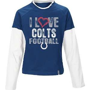   Indianapolis Colts Girls Long Sleeve Layer T Shirt