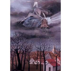  Hand Made Oil Reproduction   Remedios Varo   24 x 34 