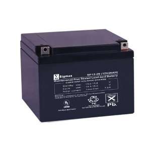  Sigmas Battery SP12 26   12.00 Volt 26.00 AmpH SLA Battery 