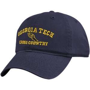   Navy Blue Cross Country Sport Drop Adjustable Hat