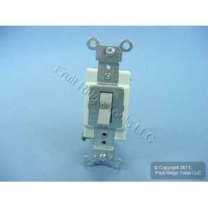 com 10 Leviton Gray COMMERCIAL Toggle Wall Light Switches Single Pole 