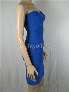 Cobalt Blue Cocktail Bodycon Bandage Dress XXS XS S M L  