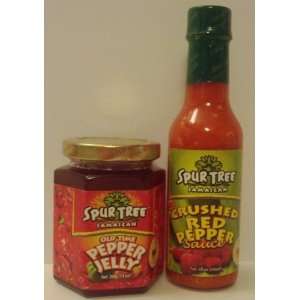 Spur Tree Jamaican Old Time Pepper Jelly + Crushed Red Pepper Pack