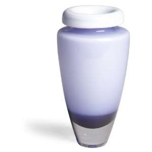 Sasaki Latte Amethyst 10 Art Glass Vase 
