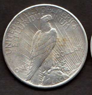 1925 PEACE SILVER DOLLAR COIN AU NICE SILVER COIN GEM  