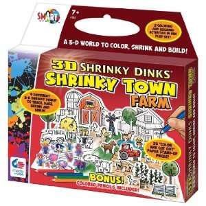  3D Shrinky Dinks Shrinky Town Farm Toys & Games