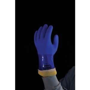  9 Blue Kevlar Showa Atlas Yellow PVC Coated Gloves With 
