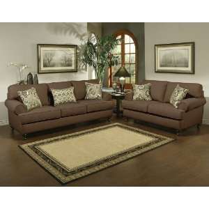   Traditional Modern Fabric Sleeper Sofa Set, BN SUT S2