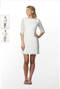 NWT Lilly Pulitzer SHAYNA White Lace DRESS 10 12 Shift Vintage Floral 