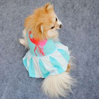 Lovely Dog Puppy Pet Apparel Cotton Dress  Size XS,S,M,L 