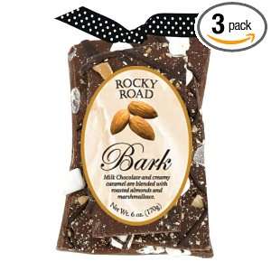 Traverse Bay Confections Rocky Road Bar, 6 Ounce (Pack of 3)  