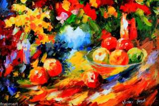   fruit luxurious valuable museum quality colorful splendid oil painting