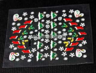 sale christmas Themed Stickers Easy Fast Nail Art Decals for Nail Art 