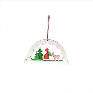  Ulbricht Archway with Santa in Woods Ornament