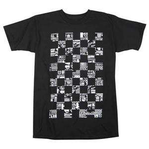  Troy Lee Designs Checkerboard T Shirt   Small/Black 