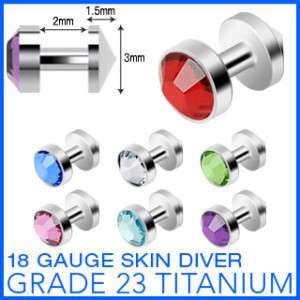 Grade 23 Titanium 3mm Gem Skin Diver   Choose Colour  