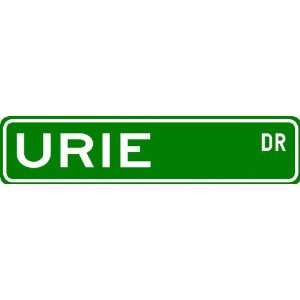  URIE Street Sign ~ Personalized Family Lastname Sign 