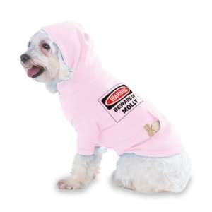  Beware of Molly Hooded (Hoody) T Shirt with pocket for your Dog 