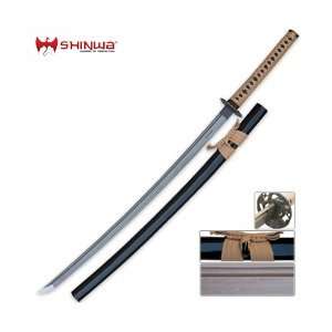  Shinwa Regal Katana Tan Sword Damascus