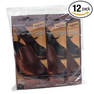  Shine To Go Shoe Polisher, Brown (Pack of 12) Health 