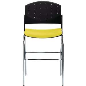  Eddy Chrome Bar Stool with Upholstered Seat Pad