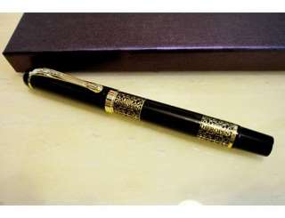 Hero Black & Gold Medium Nib Fountain Pen NEW  