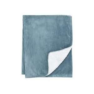  Home Blue Microplush Sherpa Throw Blanket Soft Warm 